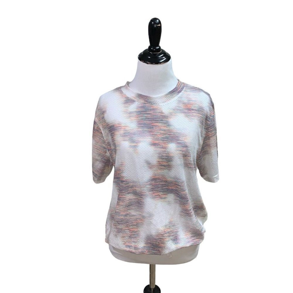 Champion Girl's L Large T-Shirt Top Athletic Mesh Breathable Drawstring Waist